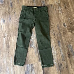 green pants